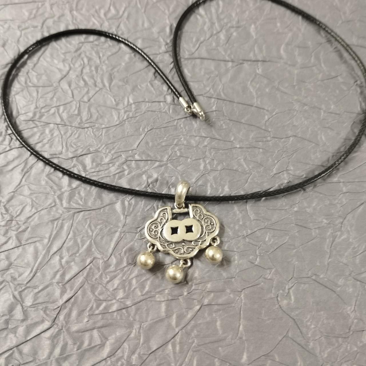 S925 Sterling Silver Longevity Lock Pendant Necklace – Lucky Amulet Jewelry Gift